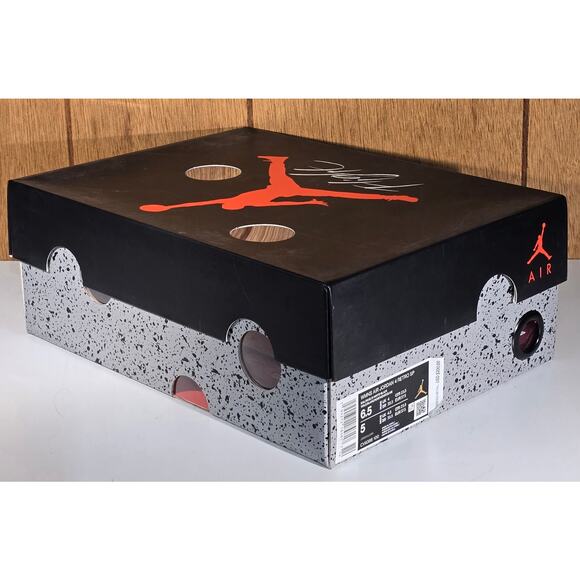 Air Jordan Shoes - SHOEBOX ONLY - Nike Air Jordan 4 Retro SP Sail Muslin Wht Blk CV9388-100 Sz 6.5W